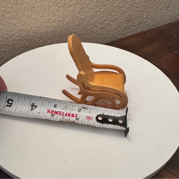 Mini Wooden Rocking Chair Doll Accessory - Tan - Picture 4 of 4